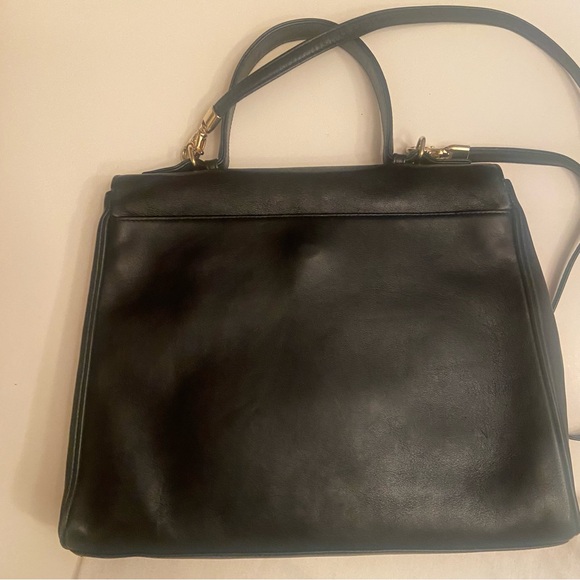 Paloma Picasso Black Leather Handbag - Picture 5 of 7
